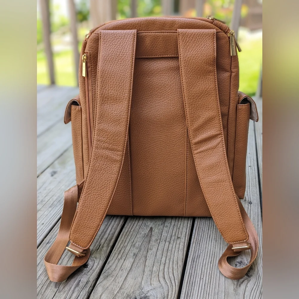 Ju-Ju-Be Brown Leather-l Baby Backpack